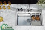 管安装普乐美厨房洗菜盆加厚304不锈钢单槽套餐洗菜池水槽NR805