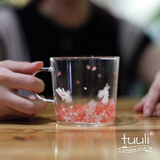 tuuli和风樱花系列 耐热耐高温水杯创意zakka日式早餐牛奶玻璃杯