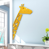 长颈鹿卡通3D亚克力立体墙贴儿童房幼儿园客厅电视背景墙壁装饰品