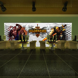 lol游戏3D立体大型网咖网吧壁纸主题海报背景墙英雄联盟墙纸壁画