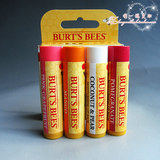 美国代购 Burt's Bees小蜜蜂超级水果护唇润唇膏4.25g*4 可拆单