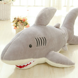 鲨鱼玩具 毛绒公仔大白鲨鱼抱枕玩偶睡觉 布娃娃女生 儿童节礼物