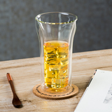 bodum波顿透明双层耐热玻璃杯子水杯 卡布奇诺创意隔热果汁饮料杯