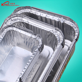 性餐盒烧烤锡纸盒铝箔外卖打包盒便当盒快餐盒饭盒家用长方形一次