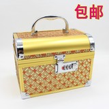 化妆箱 美甲箱 韩国美妆彩妆工具手提化妆包 密码锁铝合金化妆盒