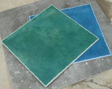 佛山瓷砖 客厅卧室防滑地砖绿色复古直角砖500地中海纯蓝色仿古砖