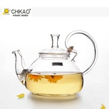 奇高欧式玻璃茶壶过滤水果花茶具套装加厚大容量电陶炉专用壶