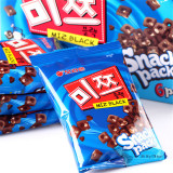 韩国食品 好丽友脆米棋子饼干 巧克力味 妈妈和宝贝都爱 38g 袋装