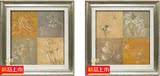 传远艺术 现代装饰画客厅手绘油画 卧室双联抽象花卉挂画13347