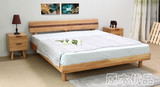 日式纯实木床1.8米白橡木床1.5双人床1.2单人床环保简约