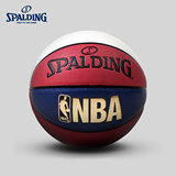 SPALDING官方旗舰店NBA经典红白蓝三色室内室外PU篮球74-655Y