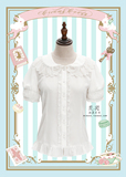 【炭团。独家定制】Creamy Candy 奶糖衬衫 lolita雪纺衬衫