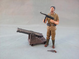 正版散货 1/18二战德军兵人 北非战场人物特种兵人3.75寸 配枪