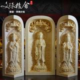 德化陶瓷西方三圣佛像如来观音大势至菩萨家居客厅阿弥陀佛摆件