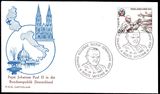 梵蒂冈1980纪念封~教皇约翰保罗二世 邮票和封图都是雕刻版