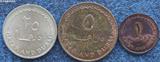 卡塔尔和迪拜 1966年稀少硬币3枚一起卖 1,5和25迪拉姆