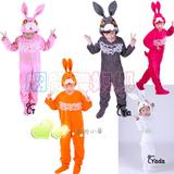 儿童动物表演服装 小兔子乖乖游戏服 小兔子连体服 演出服