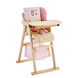 笑巴喜免安装儿童餐椅婴儿宝宝椅吃饭餐桌椅椅子实木座椅可折叠椅