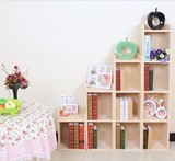 实木书柜简约储物柜收纳柜带门儿童玩具柜子杂物松木收纳柜