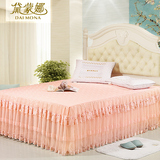 黛蒙娜床裙 韩式印花公主蕾丝床罩1.5/1.8米 床笠床垫保护罩床单
