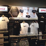 【最后代购】韩国正品 SPAO x EXO 合作款 限量签名黑白LOGO T恤
