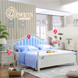 拉菲曼尼家具 韩式床田园床公主床卧室简约双人床婚床 三件套组合