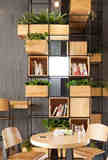 美式工业风书架铁艺展示架复古书柜置物架LOFT屏风隔断玄关储物柜