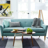 高档欧美式复古风格沙发单人双人三位 客厅卧室布艺组合沙发椅子