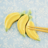 日本进口美浓烧香蕉君筷子架筷架筷托 TWE011