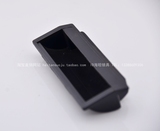 隐形扣手ABS黑色塑料拉文件铁皮柜工业内嵌式面板暗拉手 黑 PL012