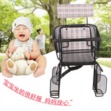 自行车儿童座椅电动车单车宝宝小孩安全坐椅后置安全加大椅厚坐垫