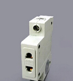 德力西 AC30模数化插座模块 二孔10A插座 配电箱电源插座 DZ47X