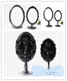 韩国进口安娜苏台式化妆镜 欧式镜子梳妆镜 便携结婚公主镜