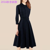 专柜正品代购阿玛尼女装2016秋季新款高端欧美时尚气质修身连衣裙