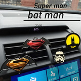 钢铁侠蝙蝠侠美国队长复仇者联盟卡通车载香水汽车出风口香水夹男