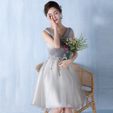 韩或2016春季新款伴娘服长款伴娘长裙双肩修身简约婚礼礼服姐妹裙