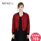 2015春季新品MOCo女装字母贴布印花棒球服个性夹克外套MT151COD01
