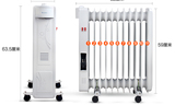 格力取暖器 家用电暖器 电热油汀式电暖气省电暖炉干衣暖风机油丁