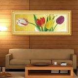 十字绣郁金香3d花草花卉图新款精准印花欧式现代简约客厅大幅套件