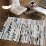 现代时尚简欧条纹三角格子客厅地毯 进口土耳其样板房地毯现货