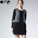 ARNE 原创设计师品牌秋冬女装新款欧美范大码宽松显瘦长袖连衣裙