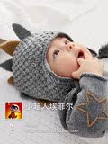【现货】NEXT英国代购男宝灰色针织带刺飞行帽 婴童帽 秋冬