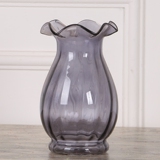 现代简约小清新文艺透明玻璃花瓶创意摆件欧式水培富贵竹插花多色