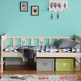 儿童家具小孩床单人松木床类 多功能儿童床带护栏男孩女孩实木床