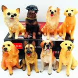 包邮一套8只仿真世界名犬摆件树脂小狗狗模型家里的儿童房装饰品