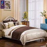 现代简约样板间床品定做样板房床品十件套高档床上用品多件套纯色