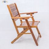 纯实木餐椅 中式客厅餐厅柚木椅子 茶馆泡茶扶手椅子 可折叠椅子