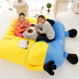 毛绒玩具床垫 卡通动漫 小黄人床垫 懒人沙发 儿童版床垫