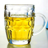 批发时尚创意透明大号茶杯 玻璃杯 扎啤杯 牛奶杯 啤酒杯子 水杯