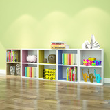 腾菲简易儿童书柜自由组合小柜子简约书架收纳柜储物柜置物架特价